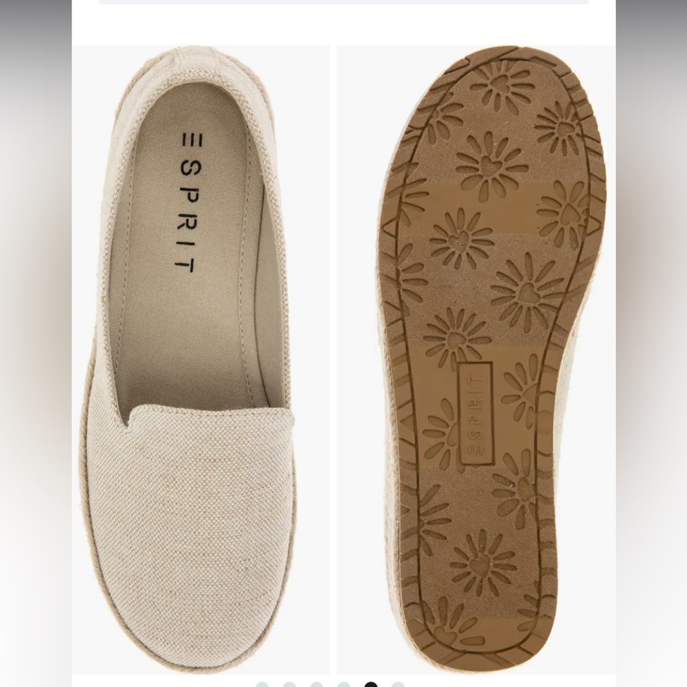 Esprit Women's Beige Canvas Espadrilles